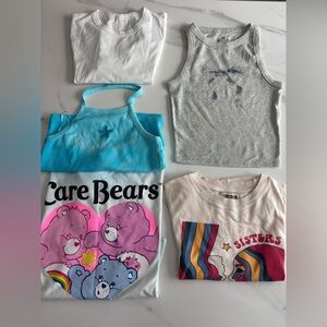 Bundle of tee for girl 10-12 y.o. Lululemon Hollister Zara Rickel